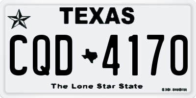 TX license plate CQD4170