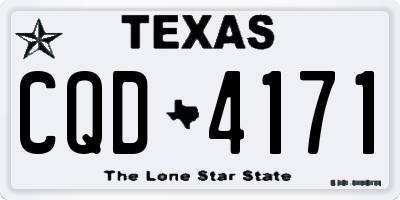 TX license plate CQD4171
