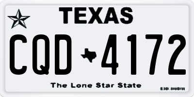 TX license plate CQD4172