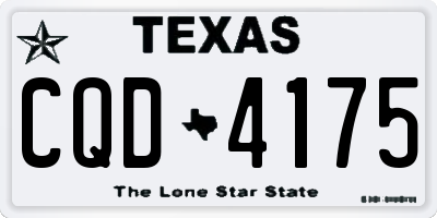 TX license plate CQD4175