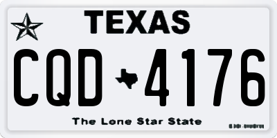 TX license plate CQD4176