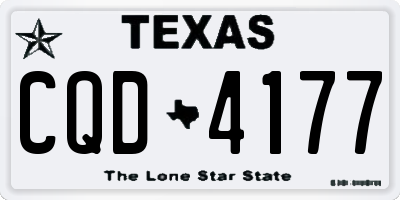 TX license plate CQD4177