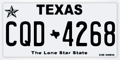TX license plate CQD4268
