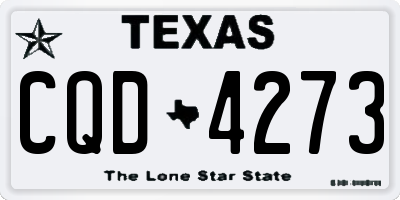 TX license plate CQD4273