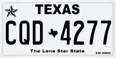 TX license plate CQD4277