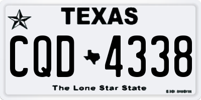 TX license plate CQD4338
