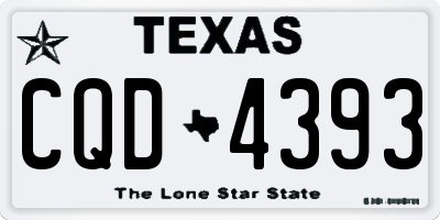 TX license plate CQD4393