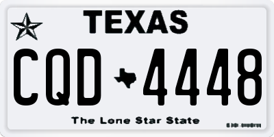 TX license plate CQD4448