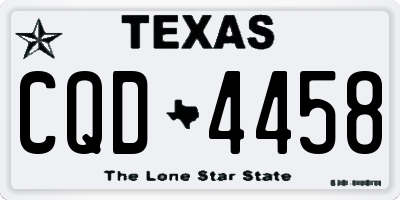 TX license plate CQD4458
