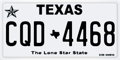TX license plate CQD4468
