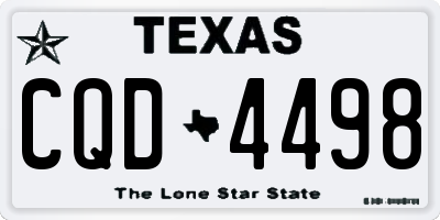 TX license plate CQD4498