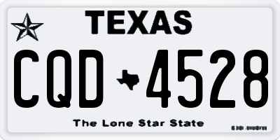 TX license plate CQD4528