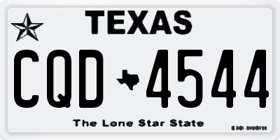 TX license plate CQD4544