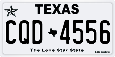 TX license plate CQD4556