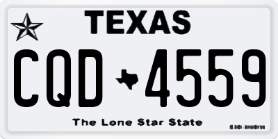 TX license plate CQD4559