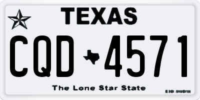 TX license plate CQD4571