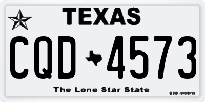 TX license plate CQD4573