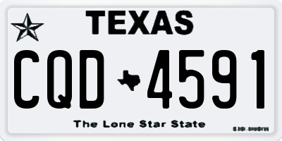 TX license plate CQD4591
