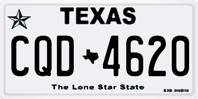 TX license plate CQD4620