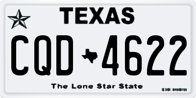 TX license plate CQD4622