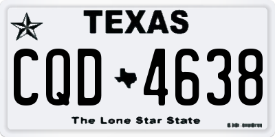 TX license plate CQD4638