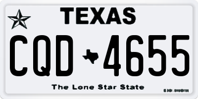TX license plate CQD4655