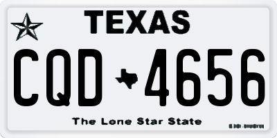 TX license plate CQD4656