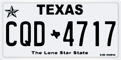 TX license plate CQD4717