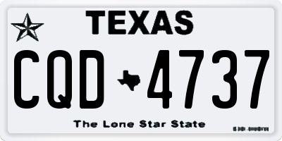 TX license plate CQD4737