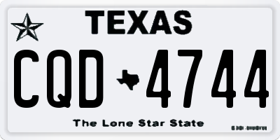 TX license plate CQD4744