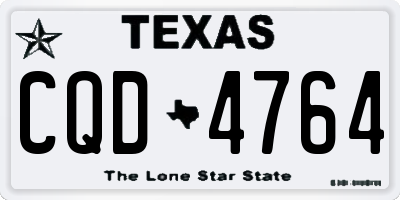 TX license plate CQD4764
