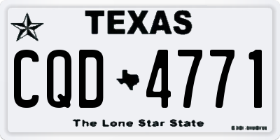 TX license plate CQD4771