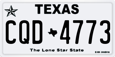 TX license plate CQD4773