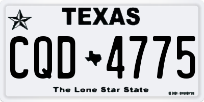 TX license plate CQD4775