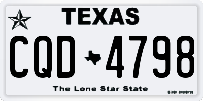 TX license plate CQD4798