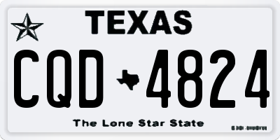 TX license plate CQD4824