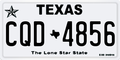 TX license plate CQD4856