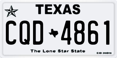 TX license plate CQD4861