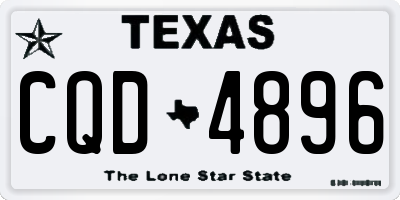 TX license plate CQD4896
