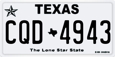 TX license plate CQD4943