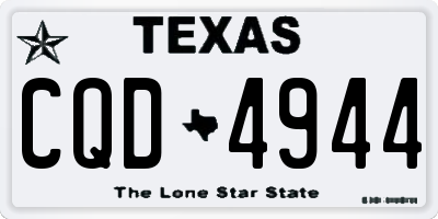 TX license plate CQD4944