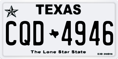 TX license plate CQD4946
