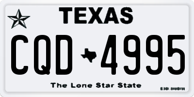 TX license plate CQD4995