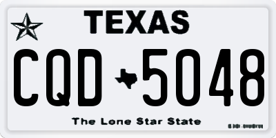 TX license plate CQD5048