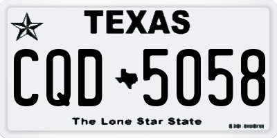 TX license plate CQD5058