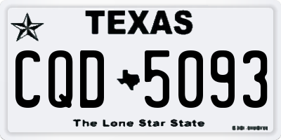 TX license plate CQD5093