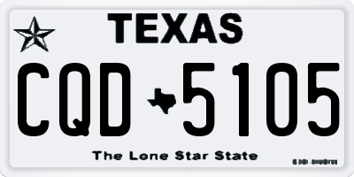 TX license plate CQD5105