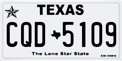 TX license plate CQD5109