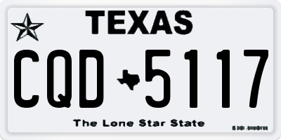 TX license plate CQD5117