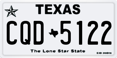 TX license plate CQD5122